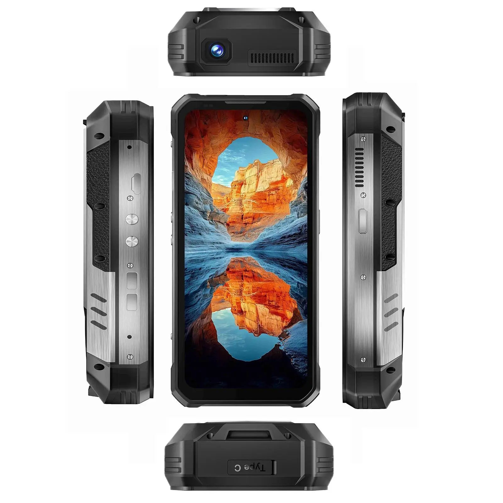 OUKITEL WP100 Titan | Rugged Smartphone 5G Proyector 200MP 33000mAh 66W | Android 15 NFC