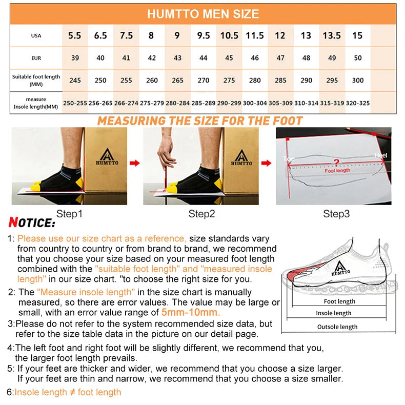 HUMTTO Men's Hiking Shoes | Lace-Up & Rubber Sole | Outdoor Walking