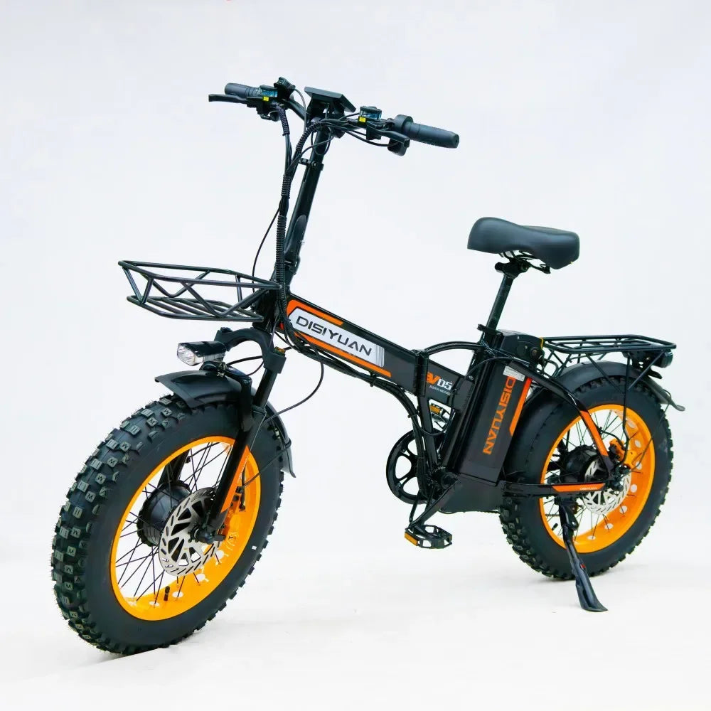 E-Bike Plegable 20" | Motor 500W | 48V 20Ah | Multi-Amortiguación | Batería Extraíble | Adultos | Bicicleta Eléctrica