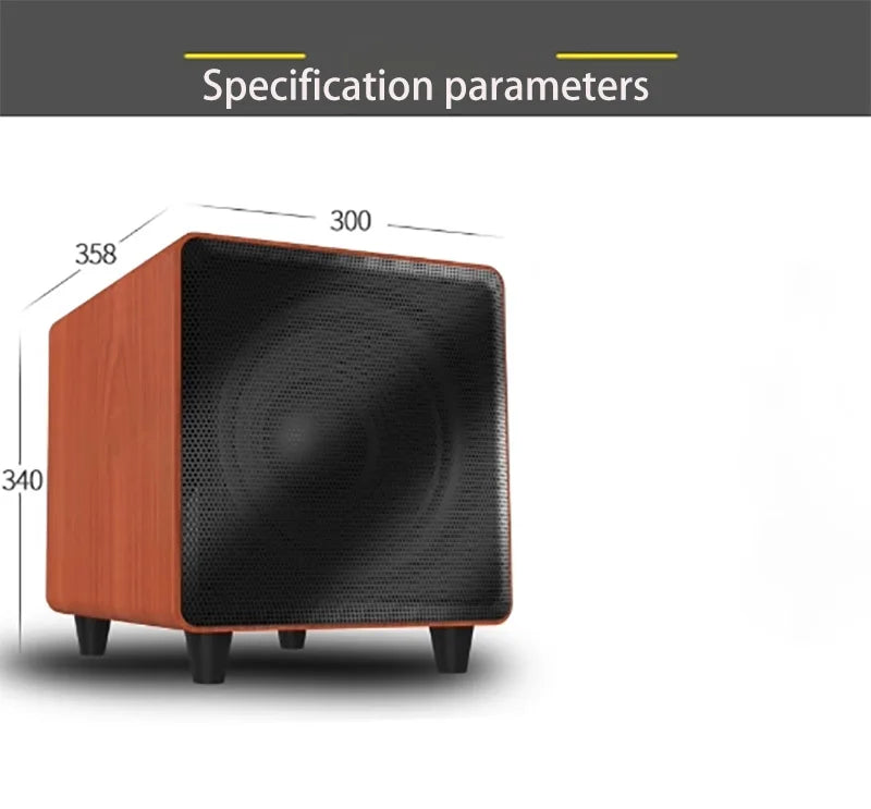 AOSIBAO M10D | Subwoofer Activo 10" 300W | HIFI Home Theater | Caja Madera | altson.shop
