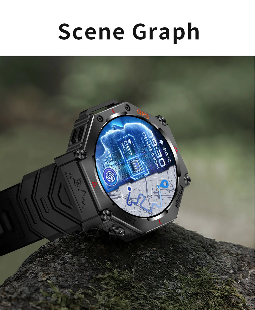 Military GPS Smartwatch 2025 | AMOLED 1.39" | 107 Sports Modes | Bluetooth Calling | Men Women | Smartwatch Militar GPS 2025 | 107 Modos Deportivos | Llamadas Bluetooth | Hombre Mujer