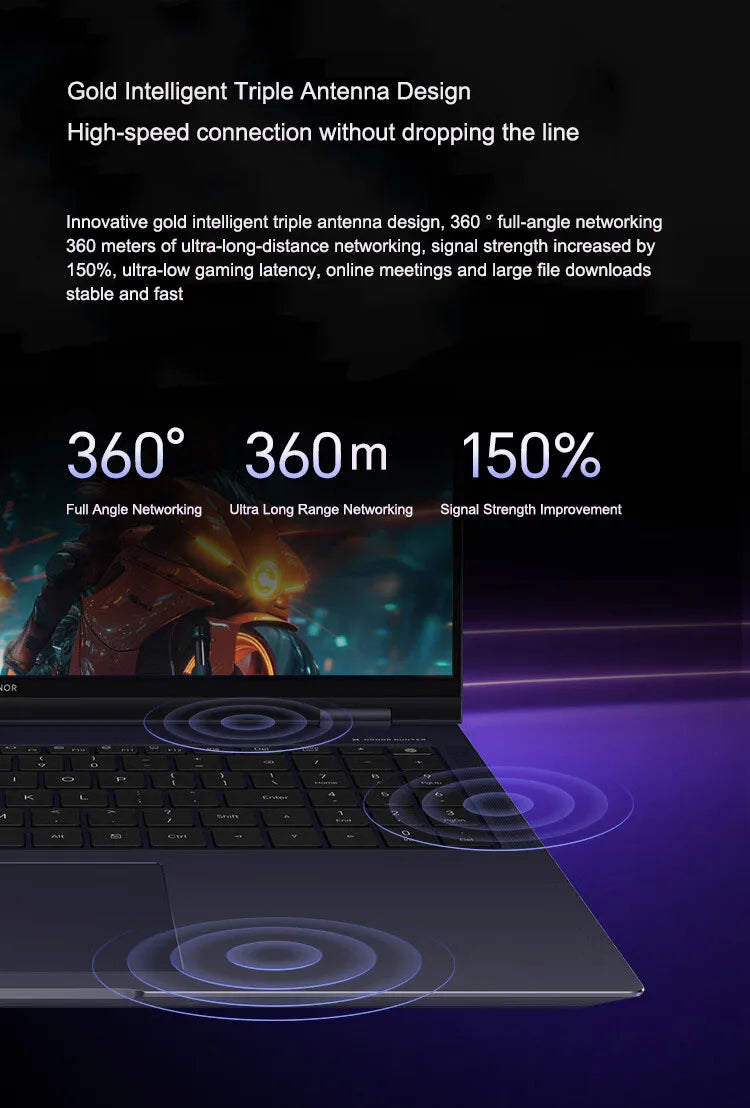 Honor MagicBook Pro 16 Laptop 2024 | Intel Core Ultra 5, 16GB/24GB DDR5, 1TB/2TB SSD | 3K 165Hz, Windows 11