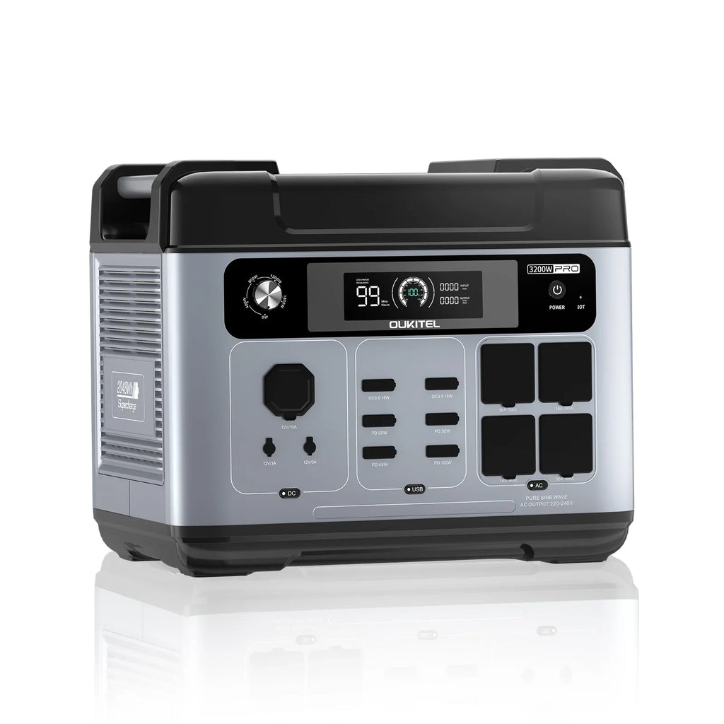 OUKITEL P2001 Pro | Estación de Energía Portátil 3200W 2048Wh LiFePO4 | Solar Generator