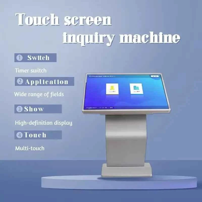 32-Inch Floor-Standing Touchscreen Kiosk | Full HD Digital Signage / Quiosco táctil de pie de 32 pulgadas
