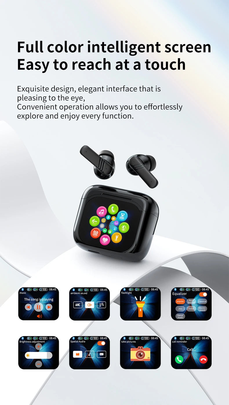 Traductor IA In-Ear | Bluetooth 5.4 | 134 Idiomas | Cancelación de Ruido | Tiempo Real | TWS | Myxon LX-10 / BY-09