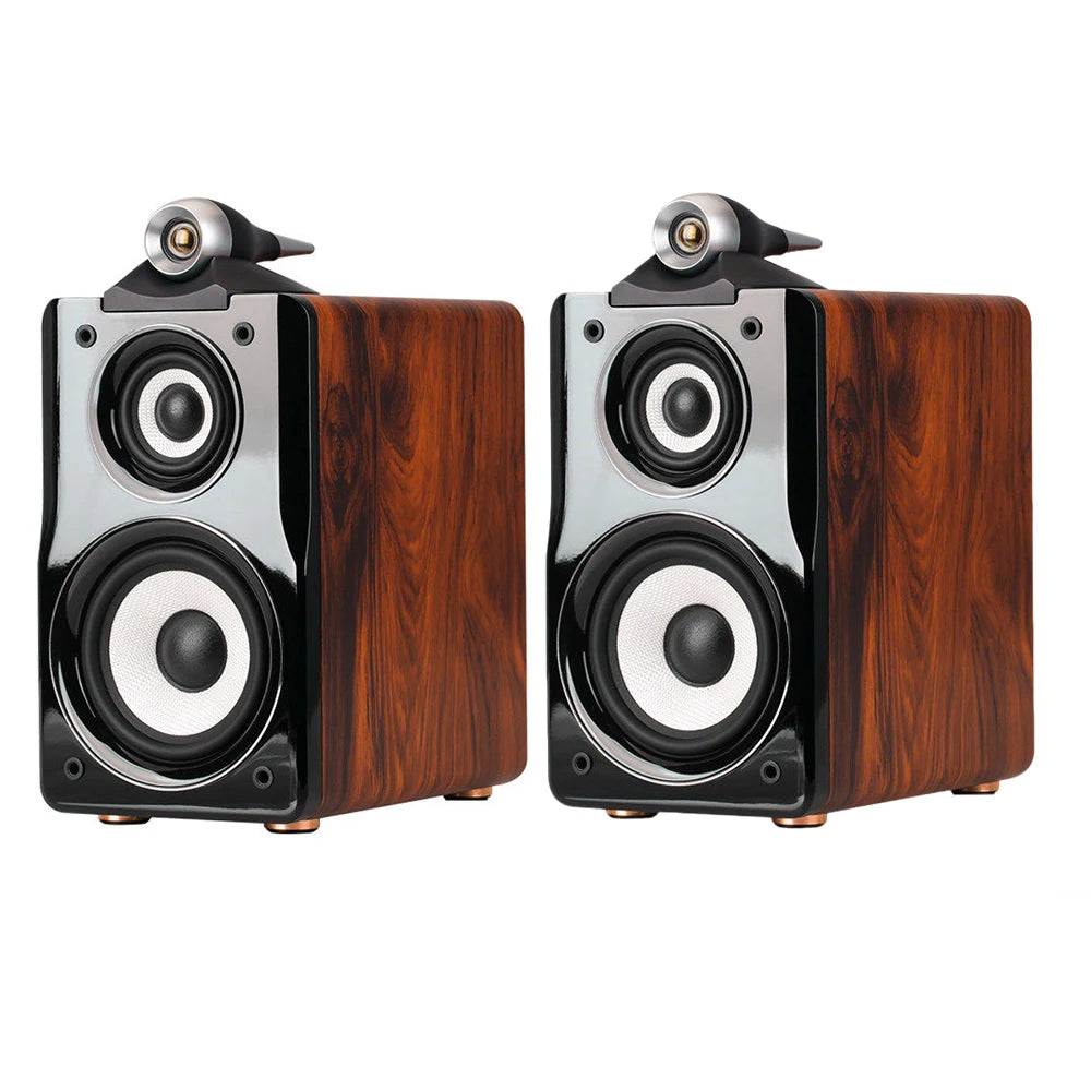 Altavoces Pasivos HiFi de Estantería 5.5" | 100W | 3 Vías | Caja de Madera | Par | 5.5" HiFi Passive Bookshelf Speakers 100W 3-Way Wooden Cabinet Pair