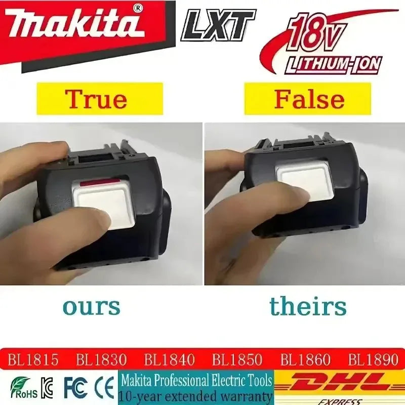 Makita-Compatible 18V Batteries & Charger | 3Ah/6Ah | DDF487