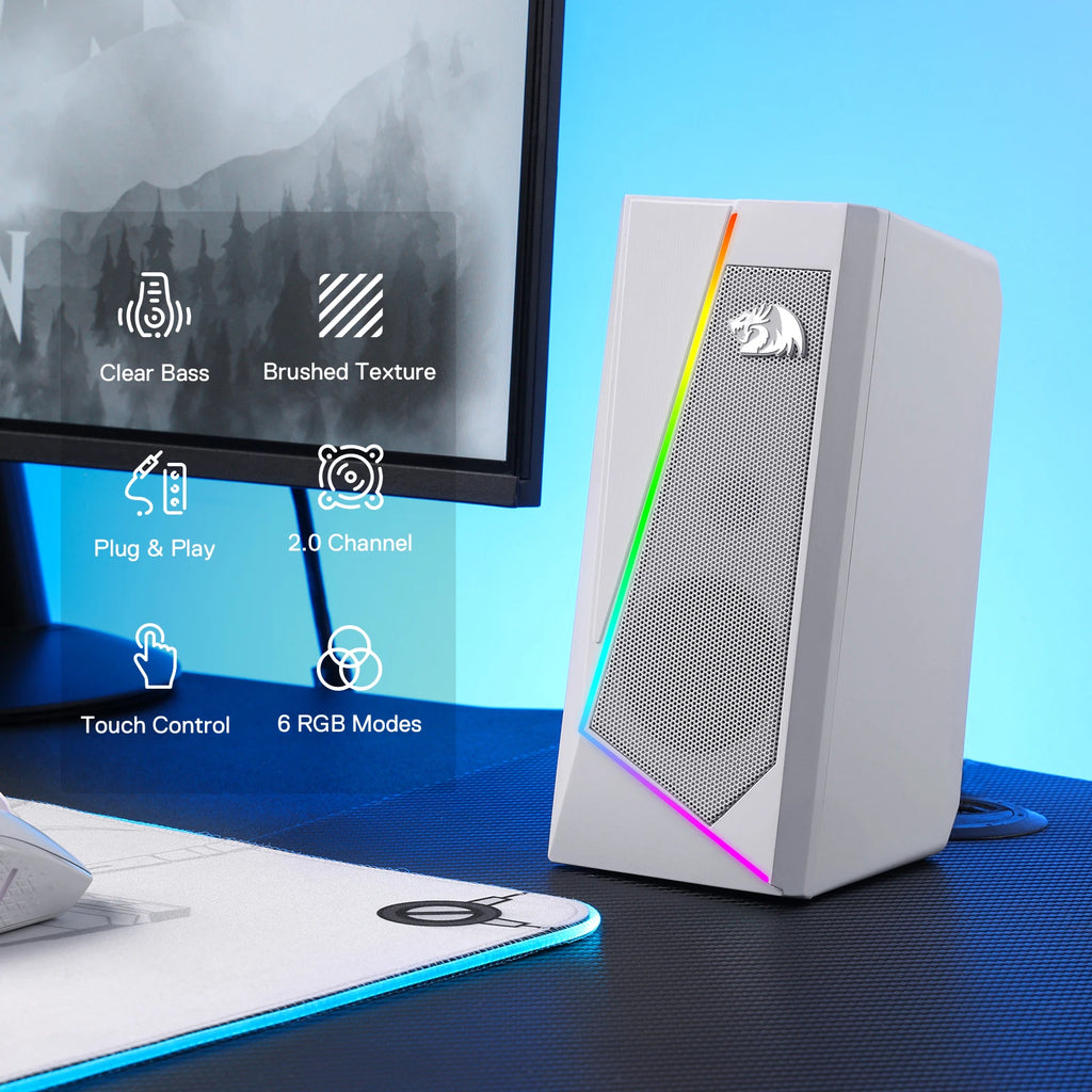 Redragon GS520 RGB Speakers | 2.0 Stereo | USB
