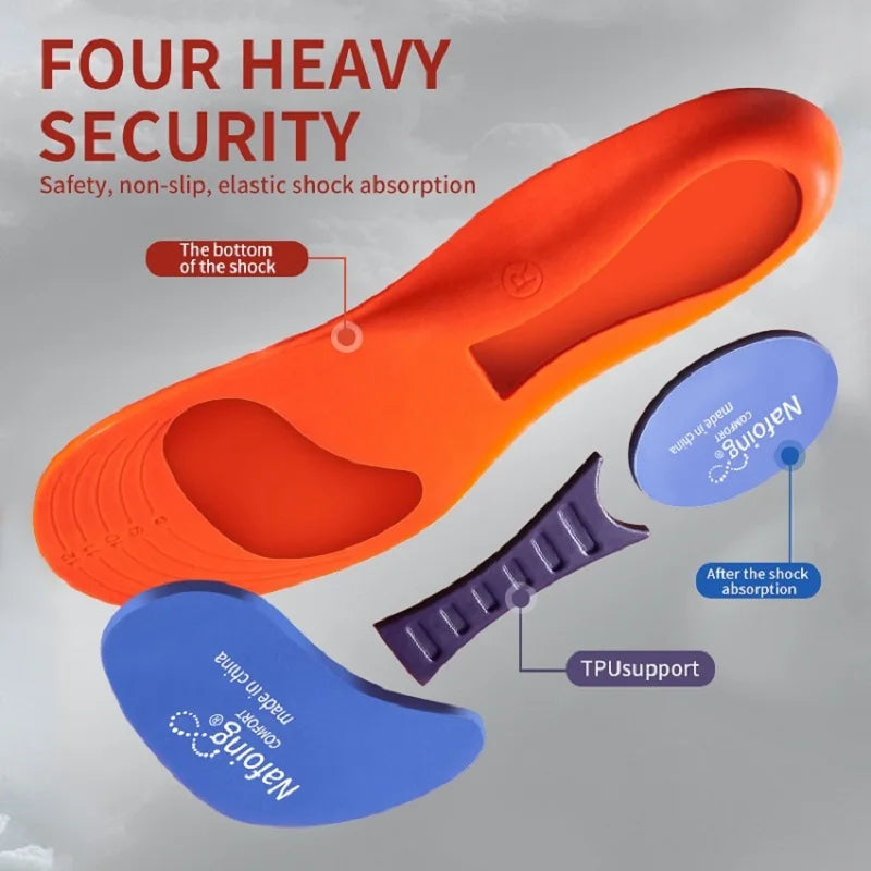 Sport Orthopedic Insoles | EVA Memory Foam | Arch Support & Shock Absorption | Men & Women | EU37-46
