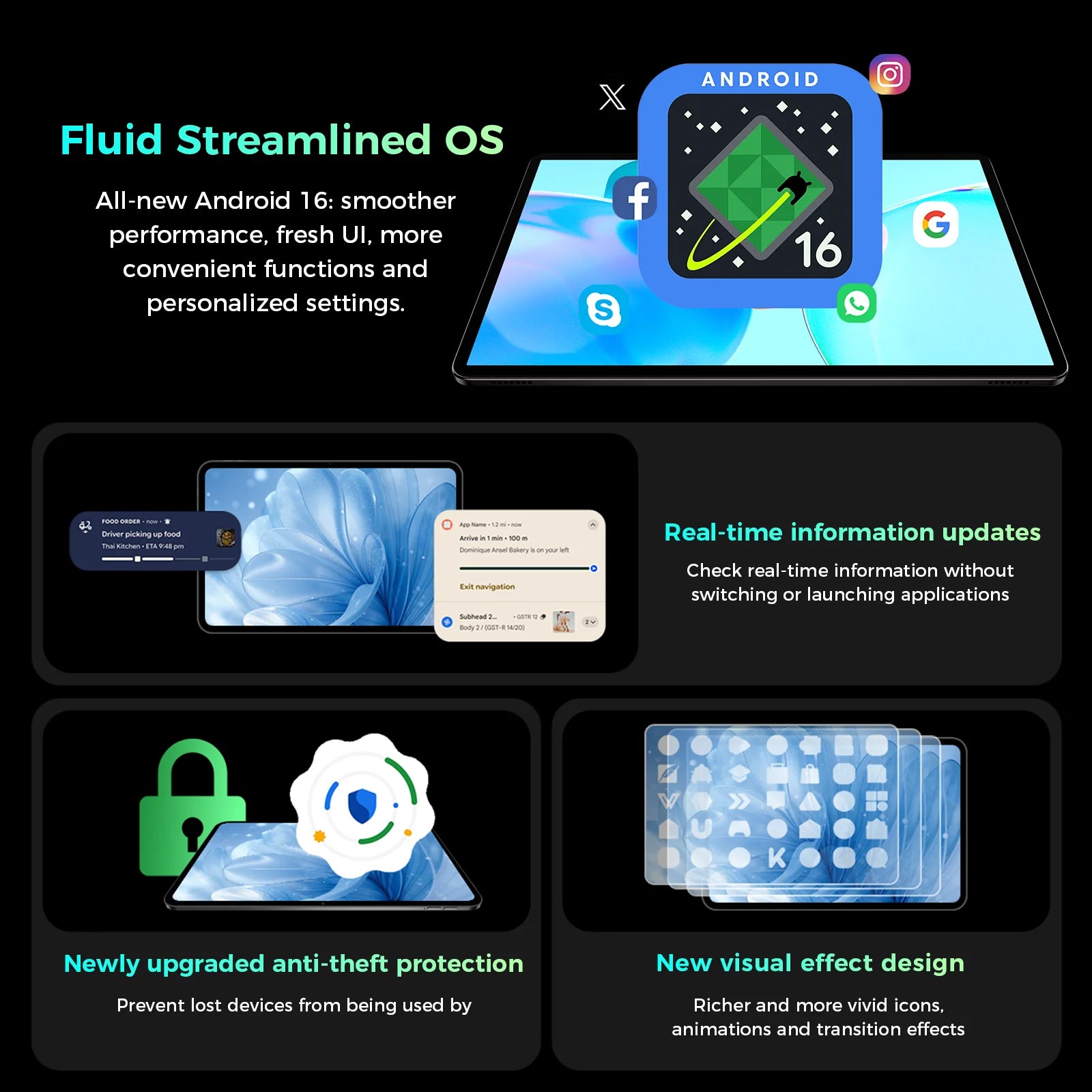 Tablet Teclast P50T 11" | Android 16 | 16GB RAM + 128GB | Octa-Core | 90Hz | 8000mAh | GPS | WiFi 5 | Netflix