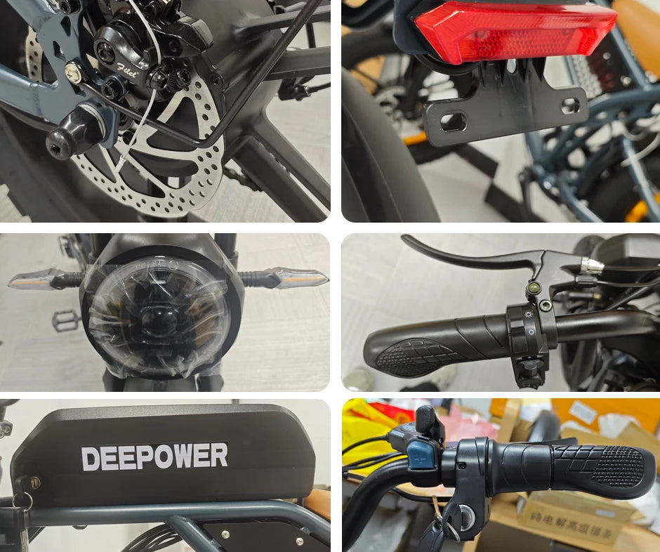 QS7 E-Bike 1500W Motor Brushless | 48V 20/35/60Ah | 55km/h | Todo Terreno | Shimano 7v | Garantía 1 Año