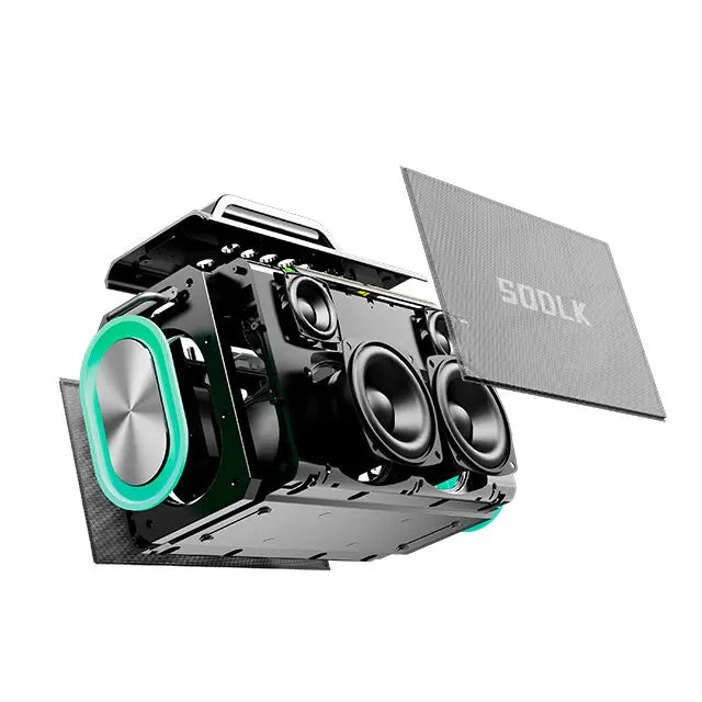 SODLK S1115 | Bocina Bluetooth 200W TWS Karaoke | Batería 24000mAh, RGB, Impermeable