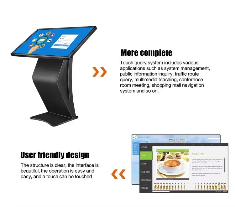 43-Inch Horizontal Touchscreen Kiosk | Full HD Digital Signage / Quiosco táctil horizontal de 43 pulgadas
