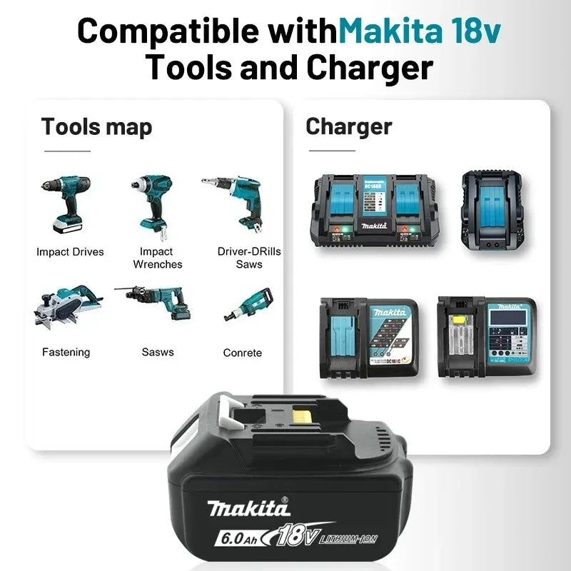 Makita 18V LXT Batteries | 3Ah-9Ah | Chargers & DDF487 Kits