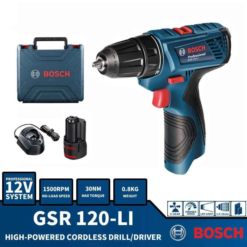 Bosch GSR 120-Li | Cordless Drill Driver | Battery Options