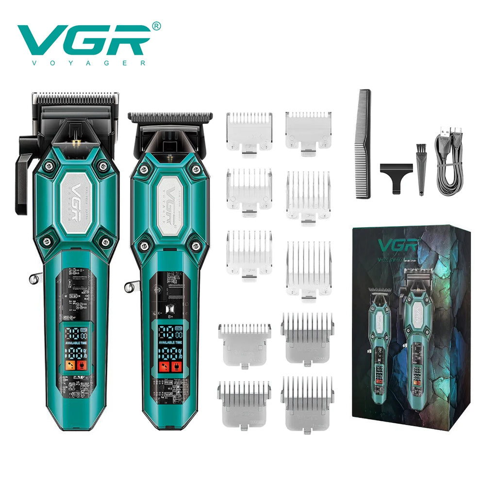 VGR V-600 / V-900 Hair Clipper & Trimmer | Grooming Set / Set de recortadoras VGR
