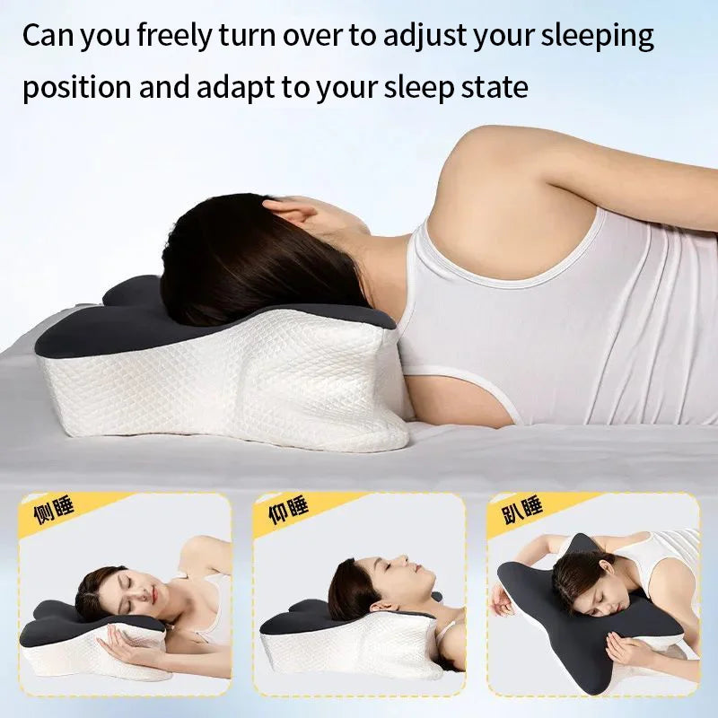 Butterfly Contour Neck Pillow | Ergonomic Foam Support | Almohada Cervical