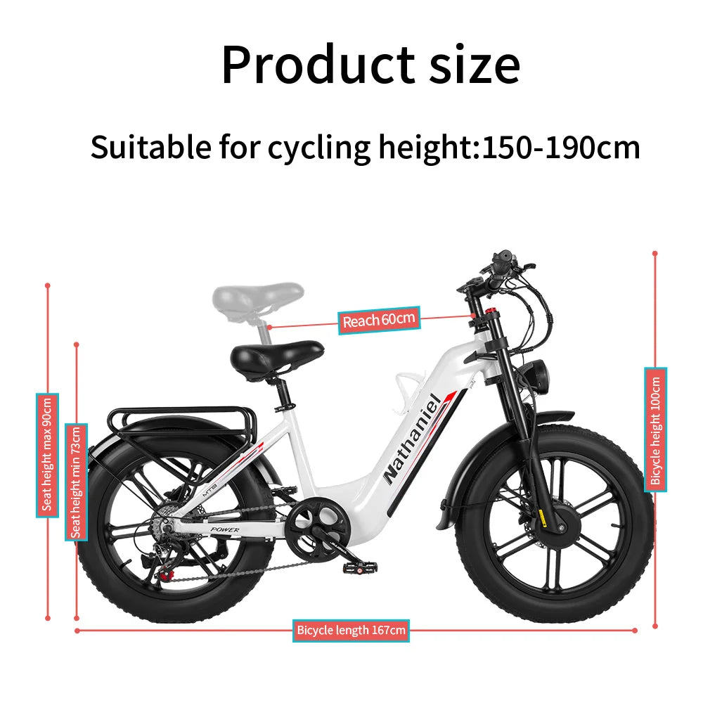 E-Bike 20" Doble Motor 2x1000W | 48V 20Ah Extraíble | 50km/h | Shimano 7v | Frenos Hidráulicos | Marco Aluminio | Adultos