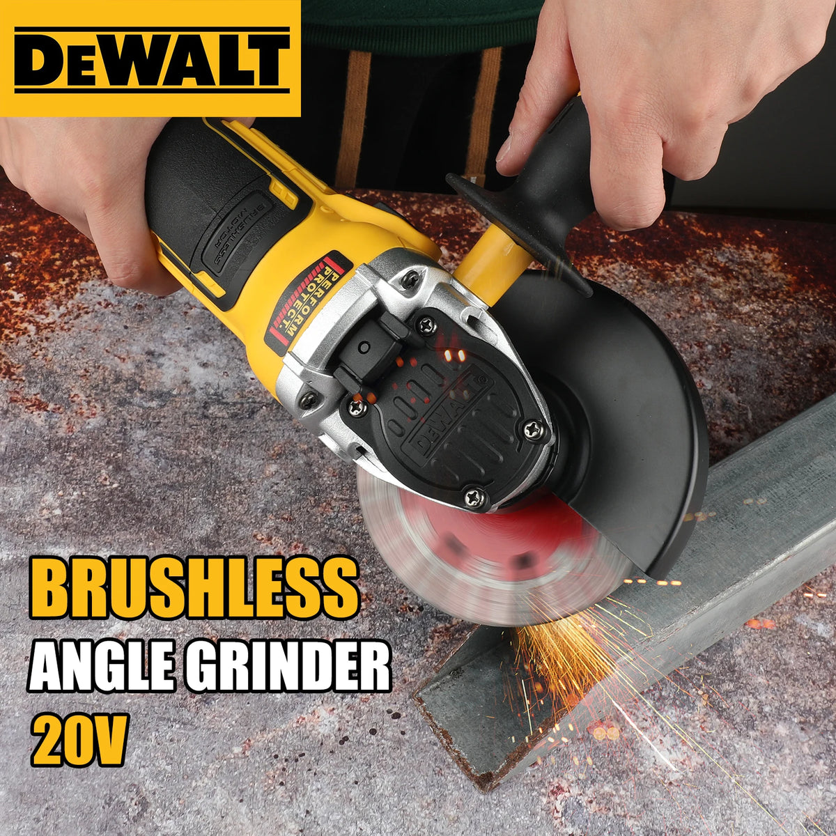 DEWALT DCG405FN/NT | 18V Brushless Angle Grinder | 125 mm