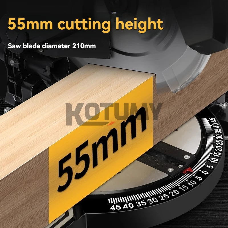 KOTUMY Multifunction Miter Saw | 45° Cutting | 220V