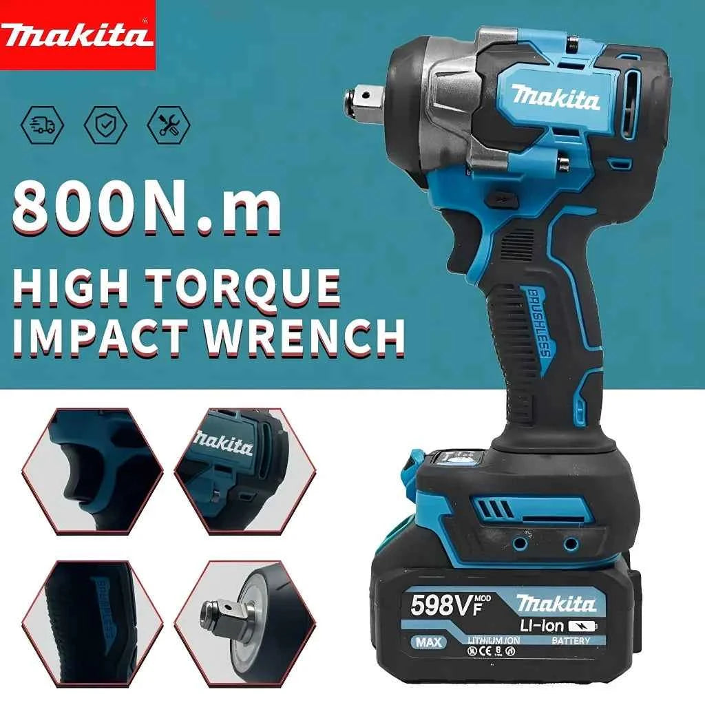 Makita 18V 800Nm Brushless Impact Wrench | High Torque | EU