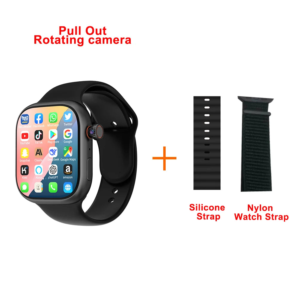 S10 Smartwatch Android 4G LTE | AMOLED 2.06" | Rotating Camera | SIM Card | GPS | WiFi | Men Women Kids | S10 Smartwatch Android 4G LTE | AMOLED 2.06" | Cámara Giratoria | Tarjeta SIM | GPS | WiFi | Hombre Mujer Niños