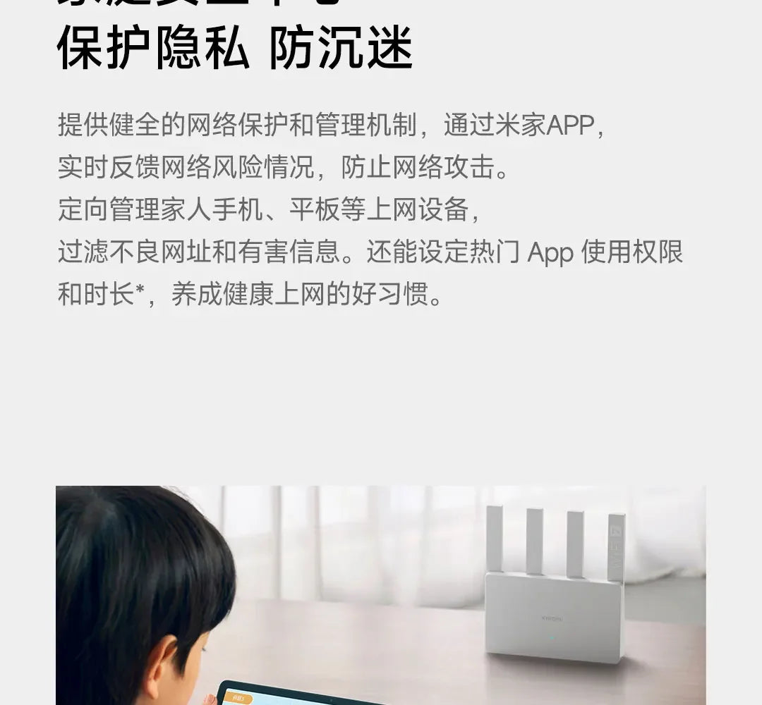 Xiaomi Router BE3600 WiFi 7 Mesh | MLO Doble Banda | 3600Mbps | Qualcomm 4-Core | VPN | Gaming | MiWiFi