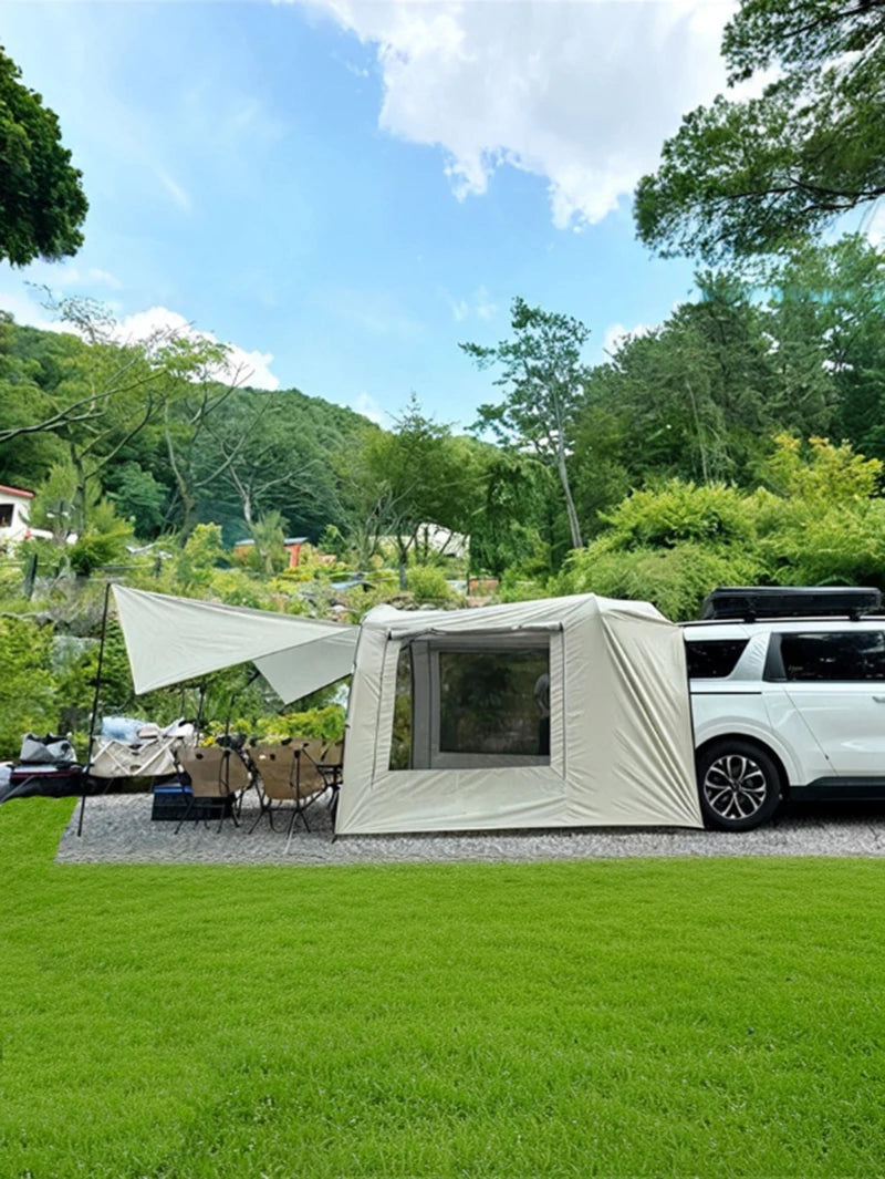 SUV Car Tail Tent | 3-4 Person Waterproof Camping Tent | Tunnel & Dome Style | UPF50 PU3000mm