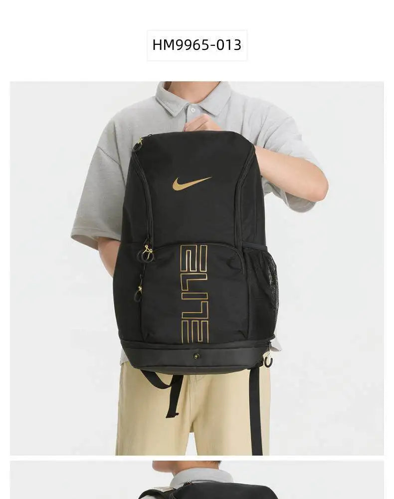 Nike Elite HM9965-013 | Black & Metallic Gold | Unisex Backpack