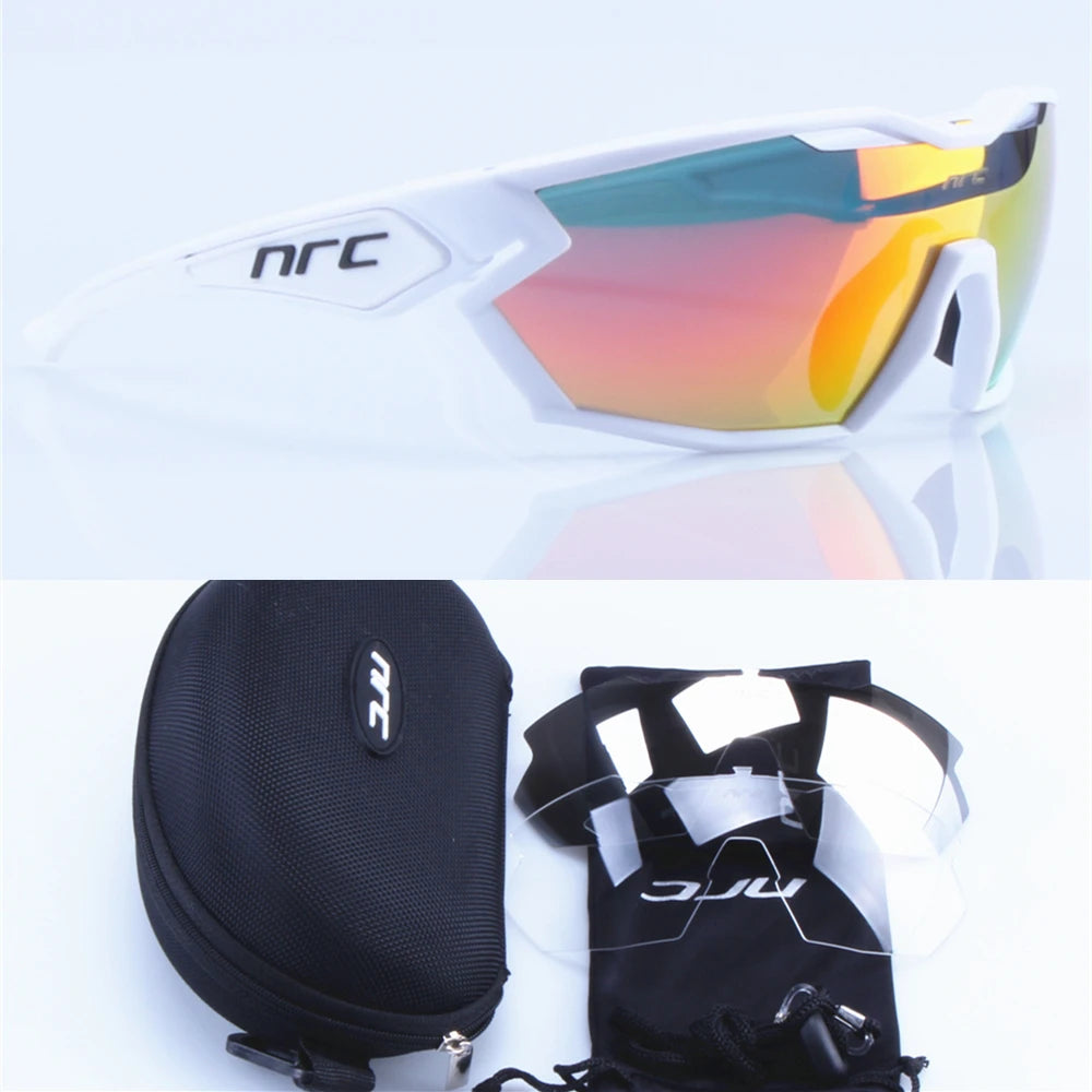 NRC X2 PRide Gafas de Ciclismo con 3 Lentes – Hombre/Mujer, MTB, Bicicleta, UV400