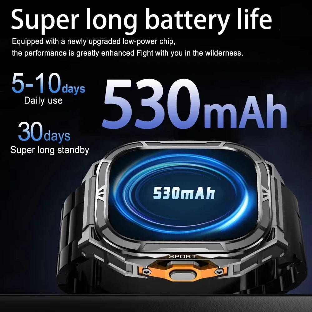 GPS Smartwatch 2026 | AMOLED 1.96" HD | Compass | 5ATM Waterproof | Bluetooth Calling | Men Sport | Smartwatch GPS 2026 | AMOLED 1.96" HD | Brújula | Resistente al Agua 5ATM | Llamadas Bluetooth | Deporte