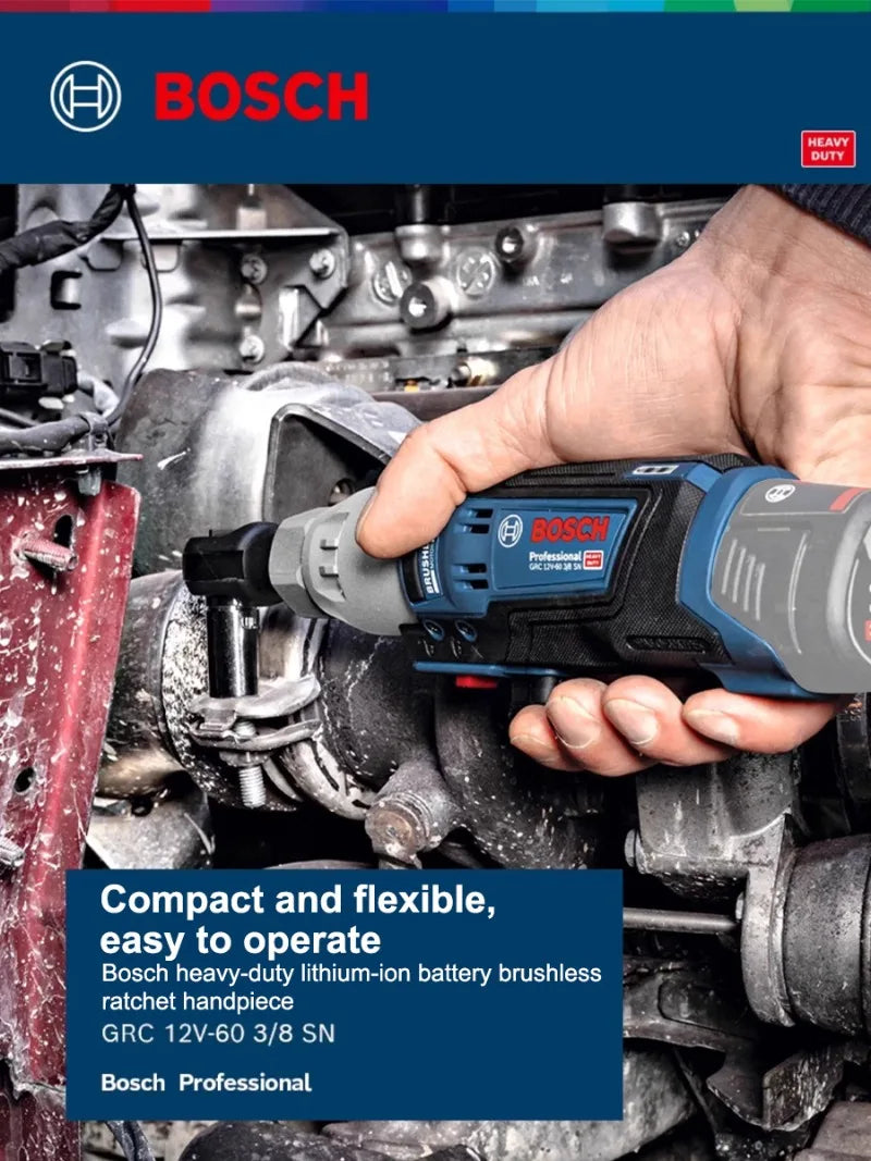 Bosch GRC 12V-60 | 3/8in Brushless Cordless Ratchet | 60Nm