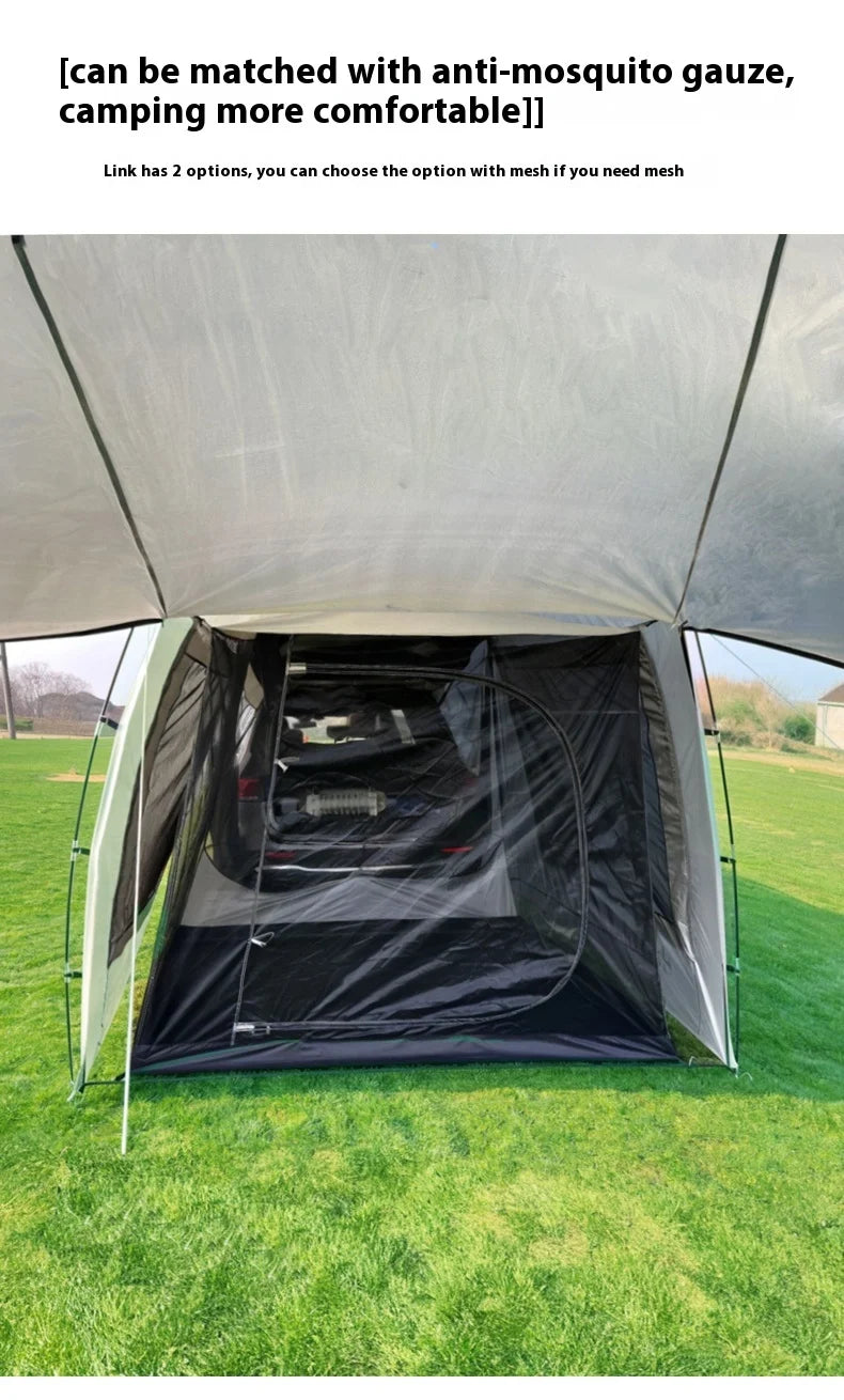SUV Car Tail Tent | 3-4 Person Waterproof Camping Tent | Tunnel & Dome Style | UPF50 PU3000mm