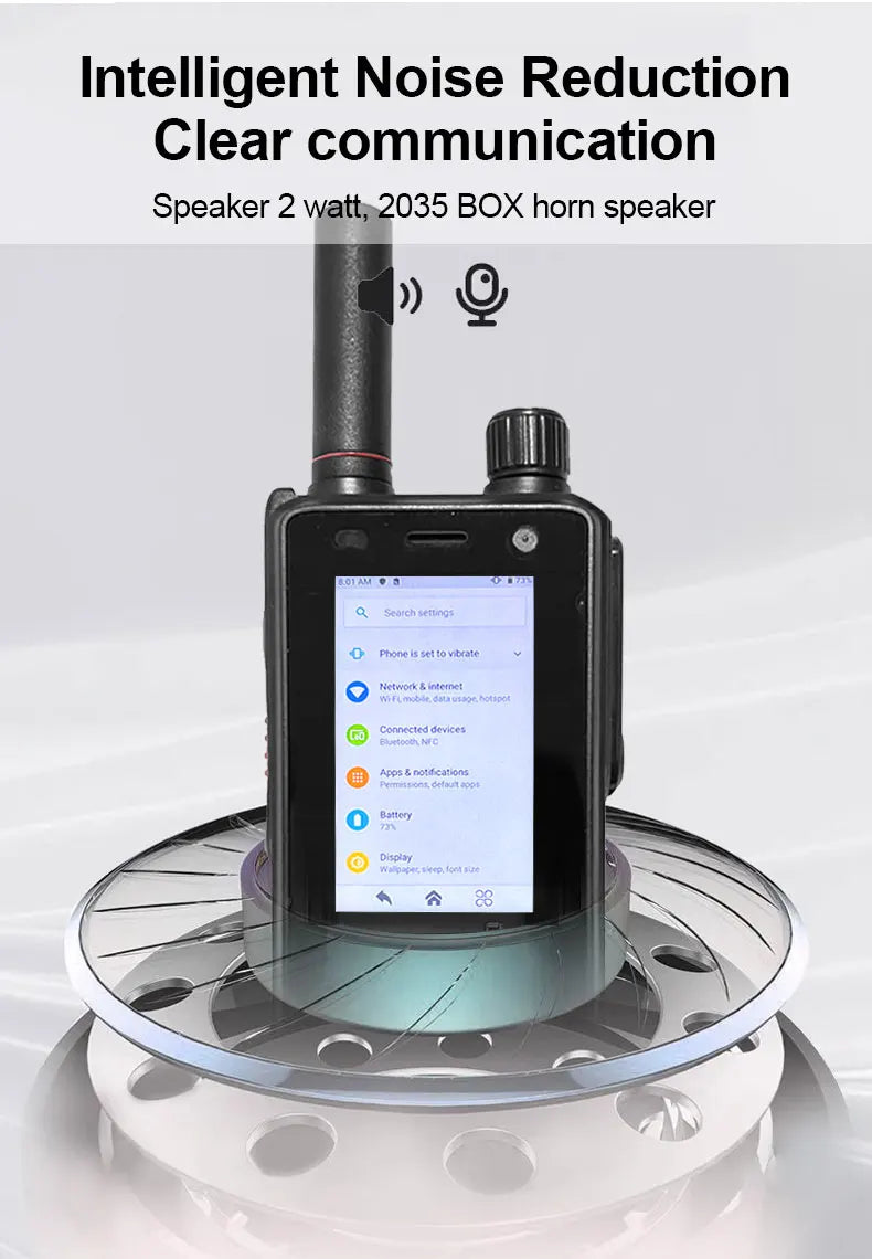 ANYSECU W63 | Walkie Talkie 4G PTT IP68 NFC GPS | Zello RealPTT Android