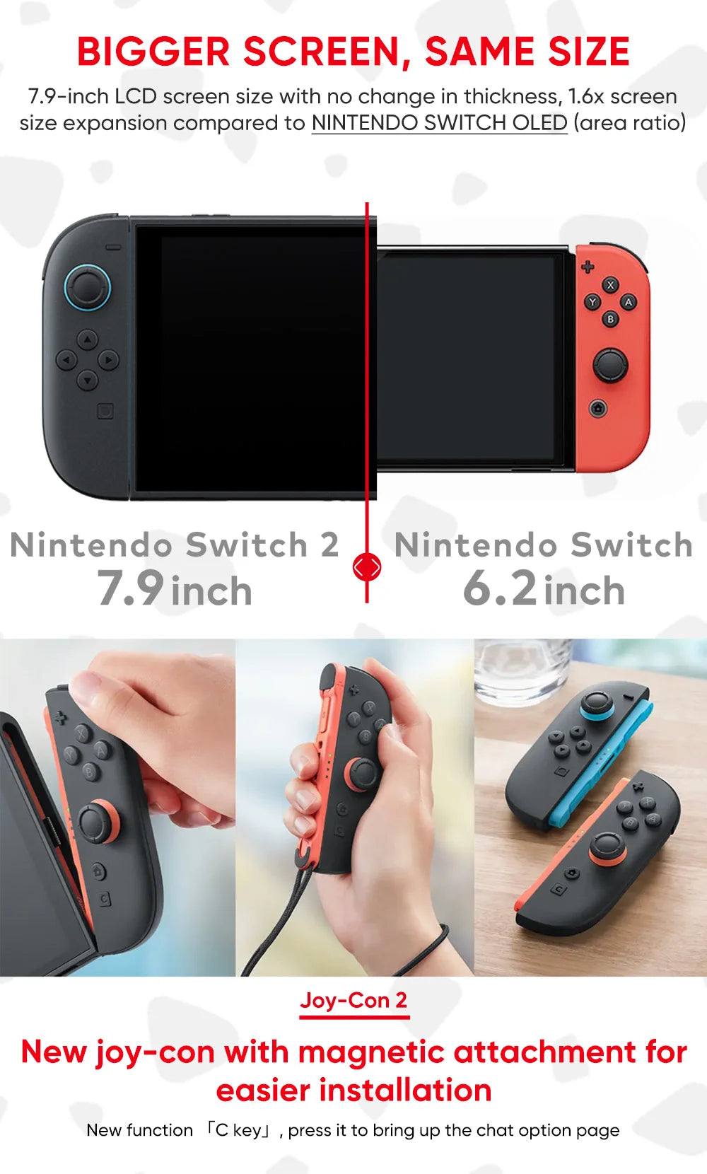 Nintendo Switch 2 Console | 7.9-inch LCD | Handheld Gaming | Consola Portátil