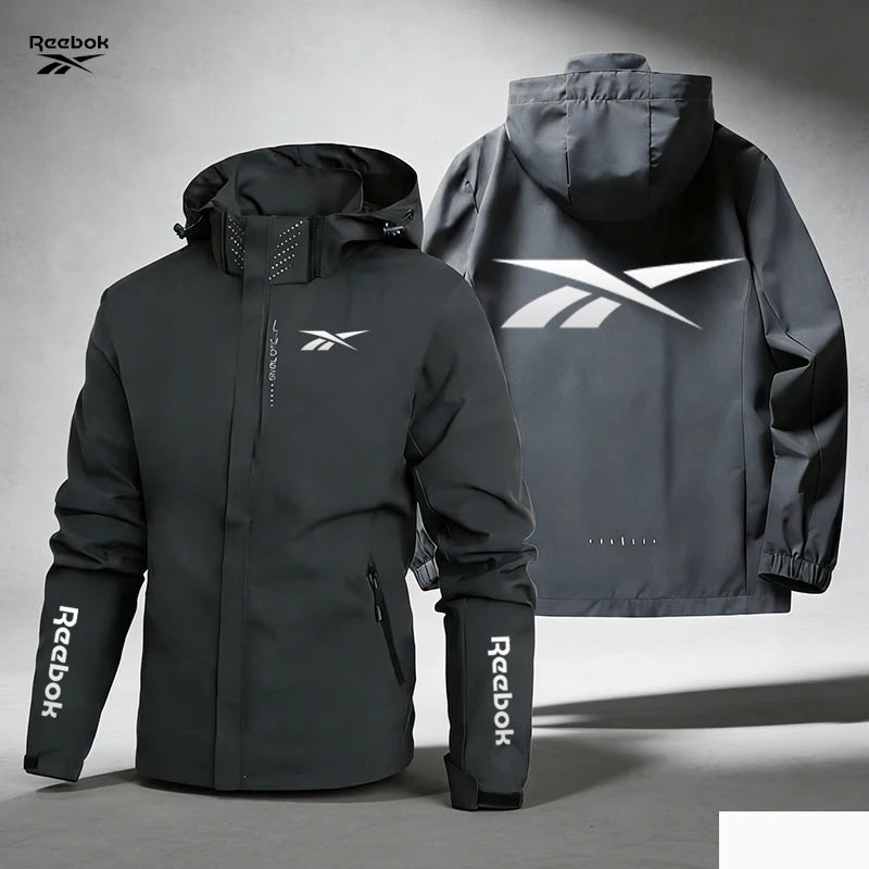 Reebok Men's Hooded Jacket | Removable Hood & Zip Front | Outdoor Casual Wear