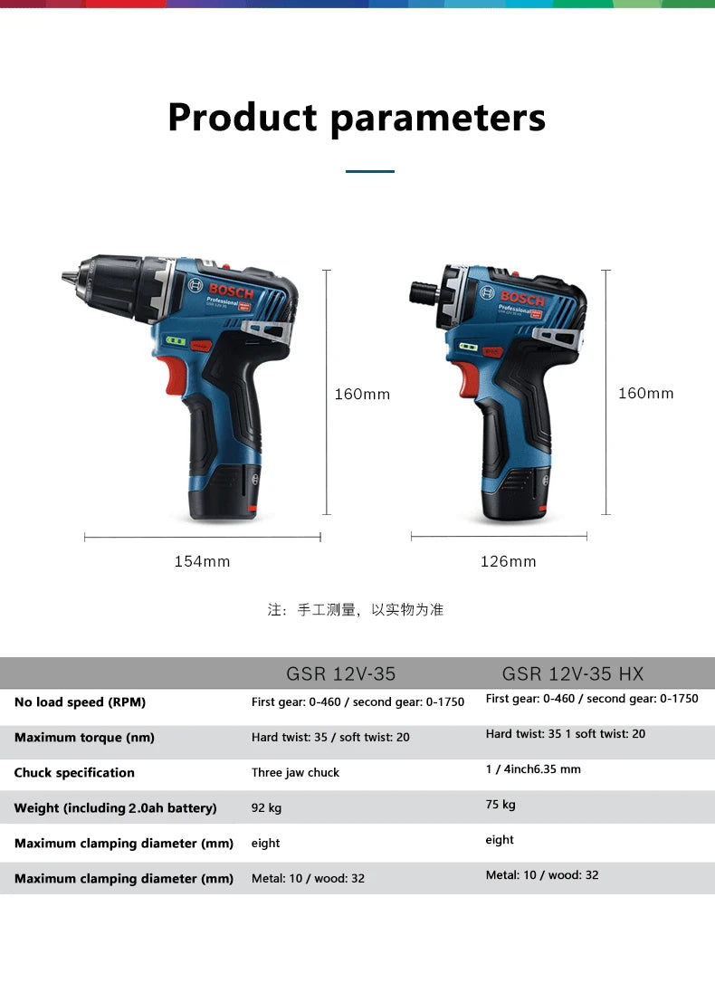 Bosch GSR 12V-35 | Brushless Cordless Drill Driver | HX