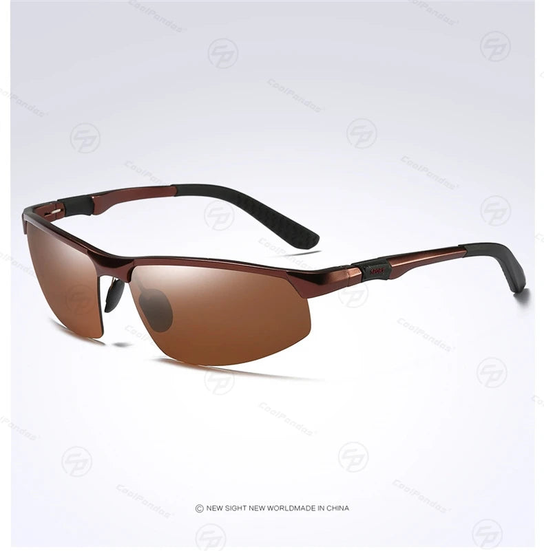 COOLPANDAS Gafas de Sol Polarizadas UV400 | Marco de Aleación | Estilo Cuadrado