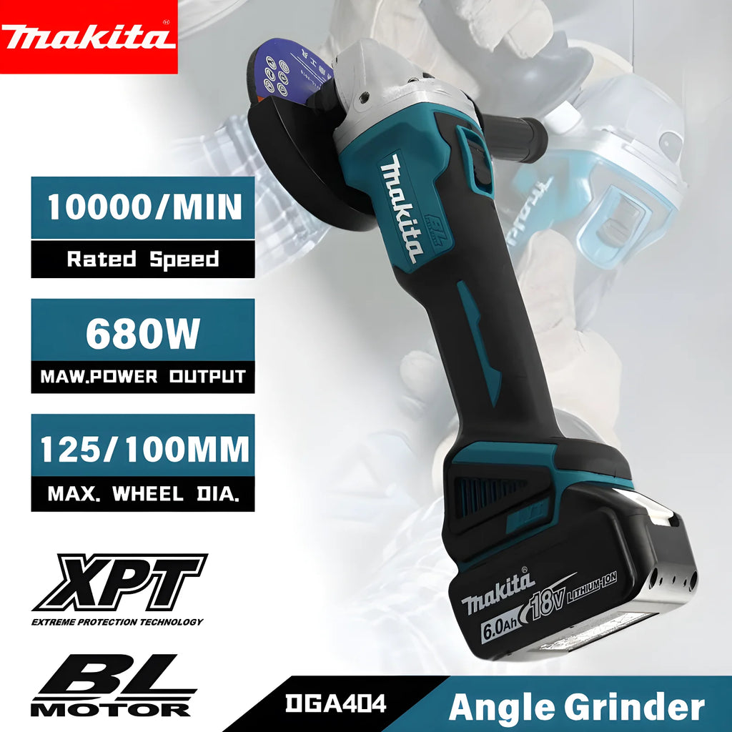 Makita DGA404 | 18V Brushless Angle Grinder | 100/125mm