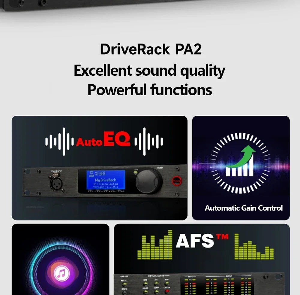 PA2 VENU360 Digital Audio Feedback Suppressor | Crossover Matrix | DSP | Speaker Management | Stage