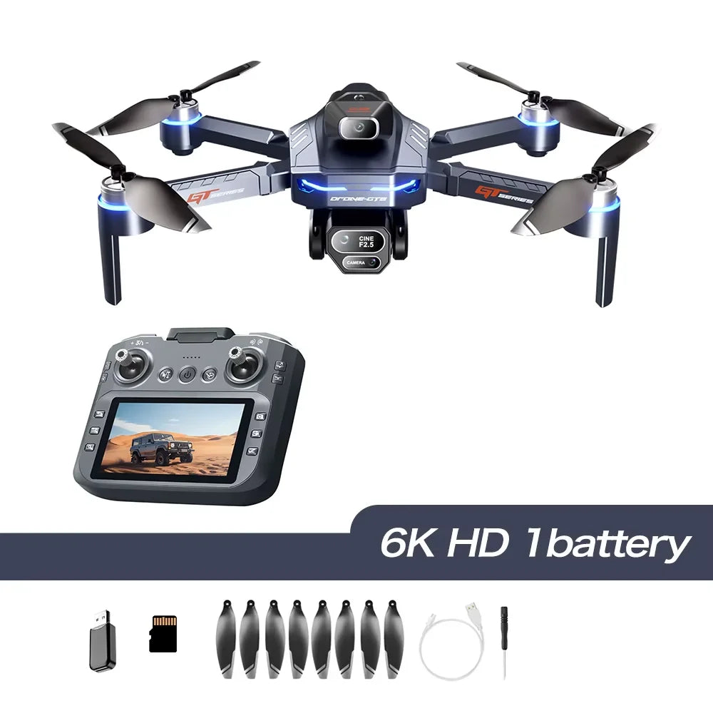 GT8 Drone 8K GPS WiFi – Cámara Dual, Motor Brushless, FPV 5G, Plegable, Cuadricóptero Profesional