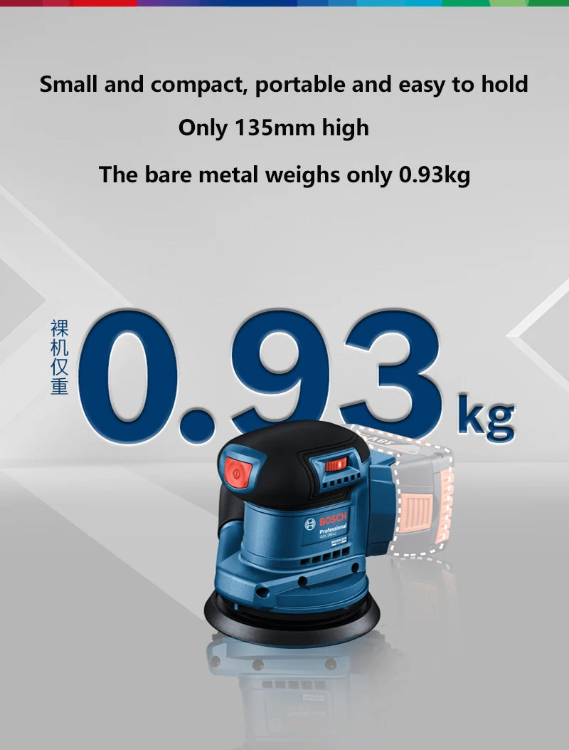 Bosch GEX 185-LI | 18V Brushless Random-Orbit Sander | Bare Tool