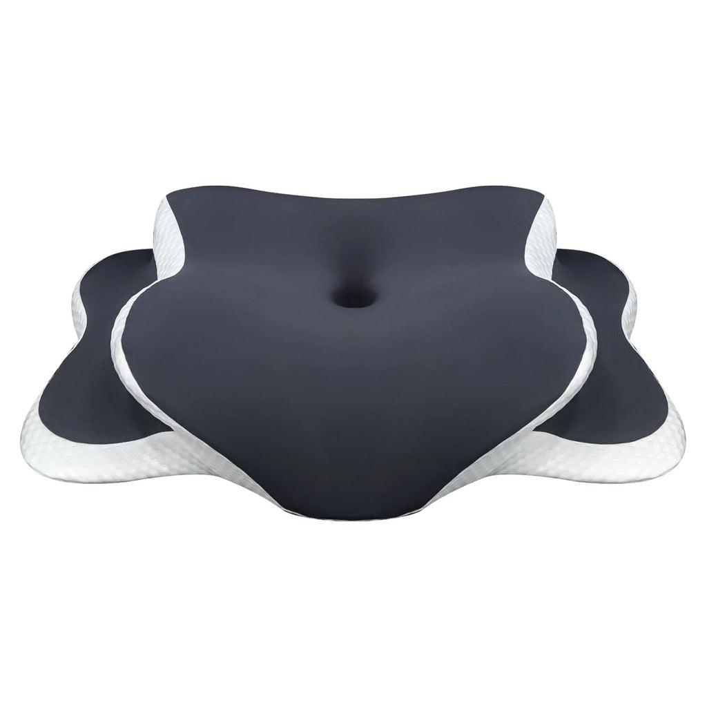 Contoured Memory Foam Neck Pillow | Side & Back Sleep | Almohada Cervical