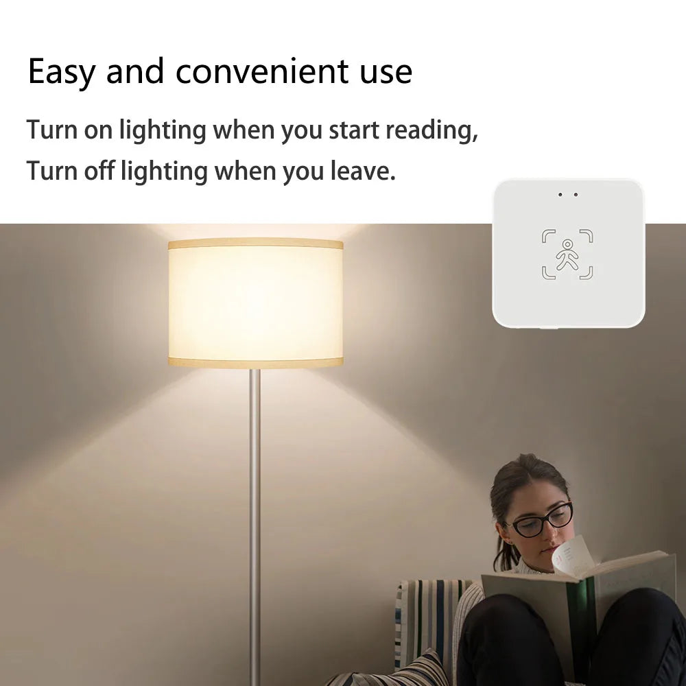 Sensor de Presencia Humana Tuya 24GHz MmWave | Zigbee & WiFi | Radar Inteligente | Compatible Home Assistant