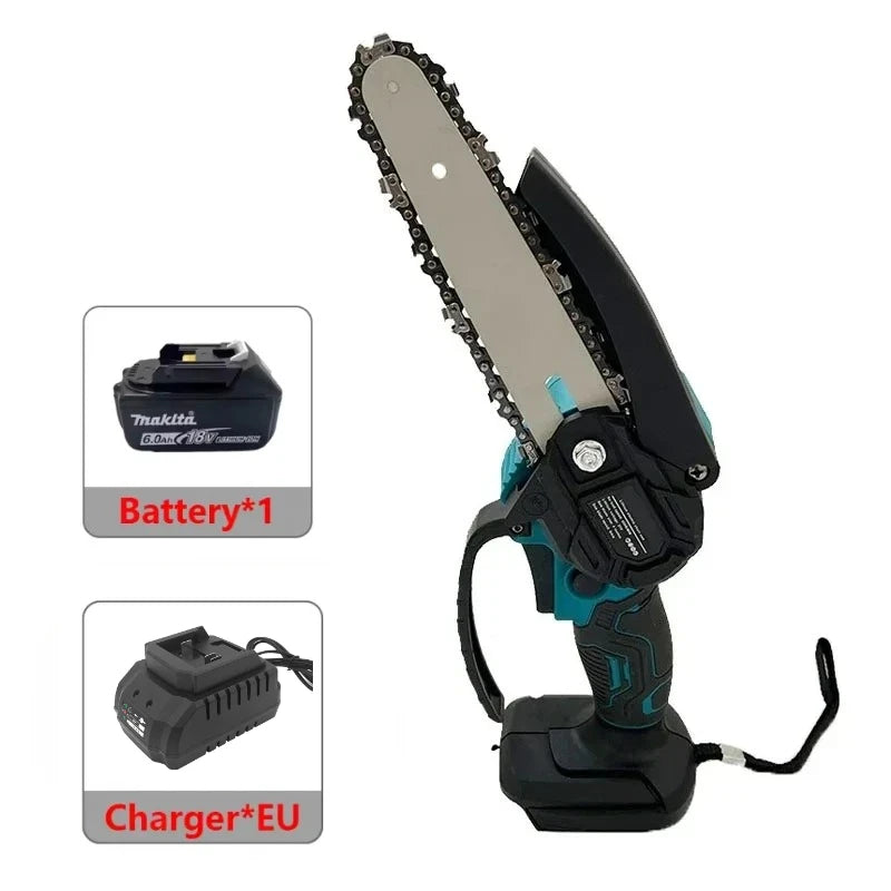 Makita-Compatible 18V 6in Cordless Mini Chainsaw | Woodworking