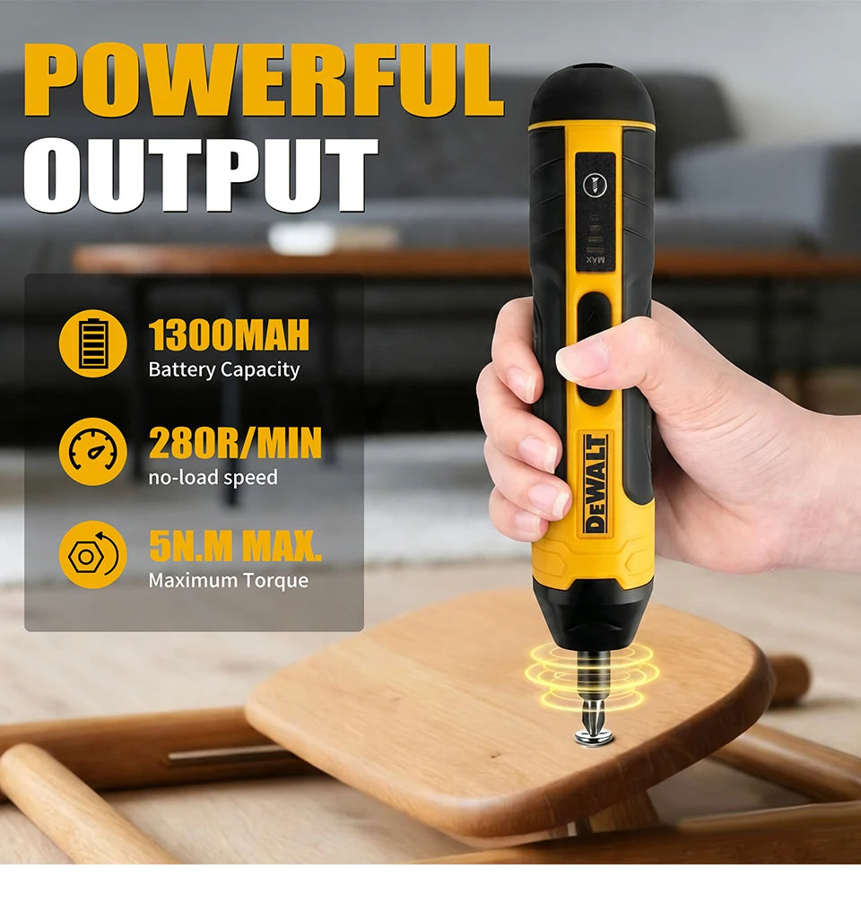 DEWALT DCF681 | Rechargeable Cordless Screwdriver | 5 N·m | 1/4 in Hex