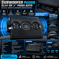 3" Slim Under-Seat Car Subwoofer | Dual Voice Coil | 4 Passive Radiators | Bass Speaker | Car Audio
