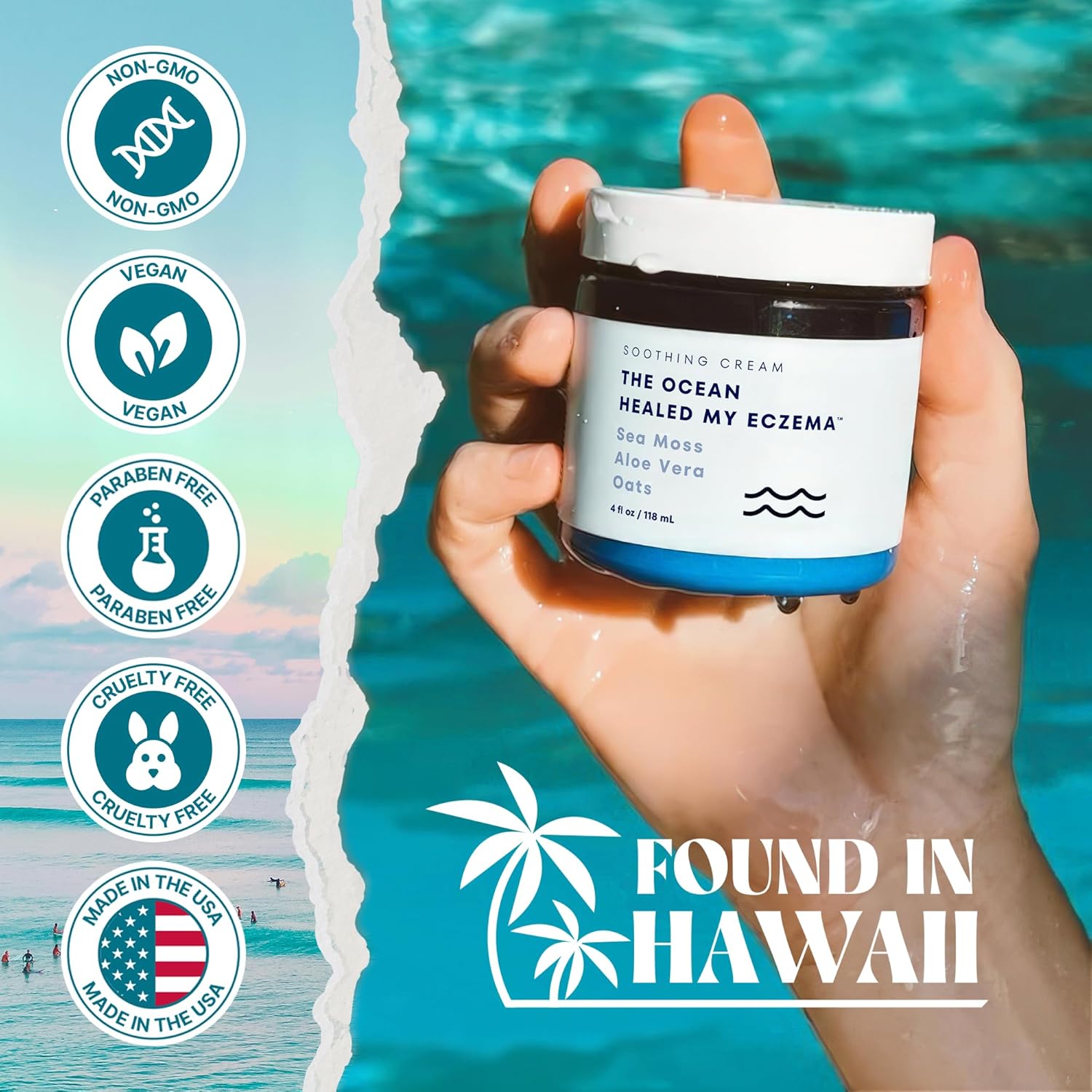 The Ocean Healed My Eczema – Crema Natural y Calmante para Eczema