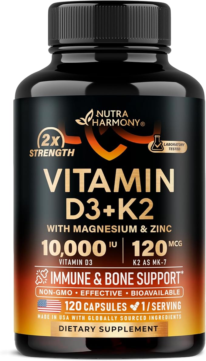 Aceite de pescado Omega 3 3600 mg + Vitamina D3 K2 – Nutra Harmony