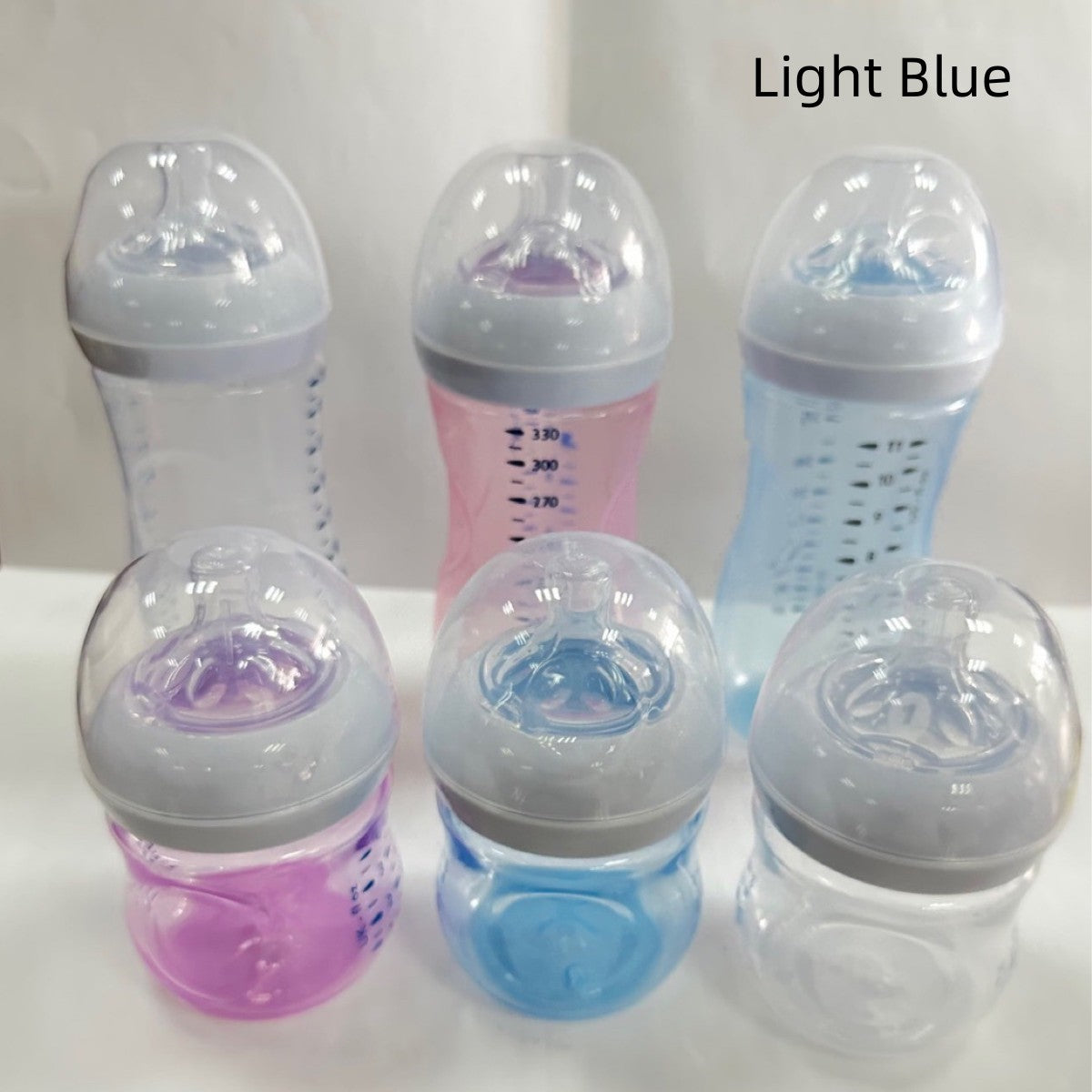 ALTSON Biberón con Tetina Pétalo para Bebés — 125ml y 330ml, 3 Colores